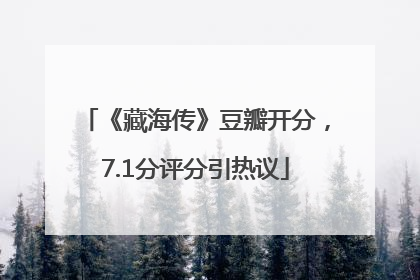 《藏海传》豆瓣开分，7.1分评分引热议