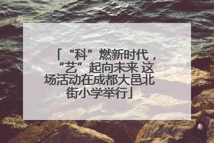 “科”燃新时代，“艺”起向未来 这场活动在成都大邑北街小学举行