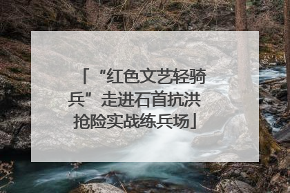 “红色文艺轻骑兵”走进石首抗洪抢险实战练兵场