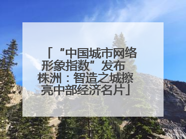 “中国城市网络形象指数”发布 株洲：智造之城擦亮中部经济名片