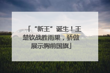 “新王”诞生！王楚钦战胜雨果，骄傲展示胸前国旗