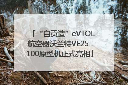 “自贡造”eVTOL航空器沃兰特VE25-100原型机正式亮相