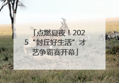 点燃夏夜！2025“封丘好生活”才艺争霸赛开幕