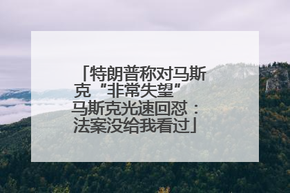特朗普称对马斯克“非常失望” 马斯克光速回怼：法案没给我看过