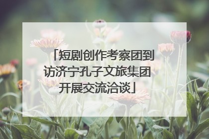 短剧创作考察团到访济宁孔子文旅集团开展交流洽谈