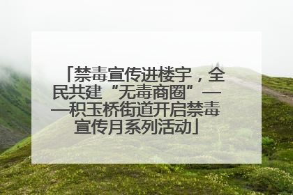 禁毒宣传进楼宇，全民共建“无毒商圈”——积玉桥街道开启禁毒宣传月系列活动