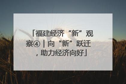 福建经济“新”观察④｜向“新”跃迁，助力经济向好