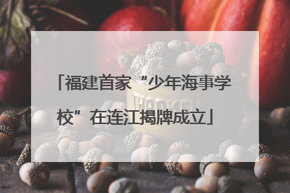 福建首家“少年海事学校”在连江揭牌成立