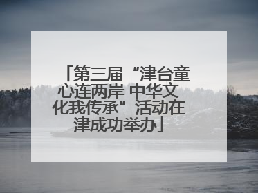 第三届“津台童心连两岸 中华文化我传承”活动在津成功举办