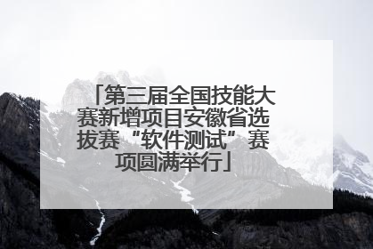 第三届全国技能大赛新增项目安徽省选拔赛“软件测试”赛项圆满举行