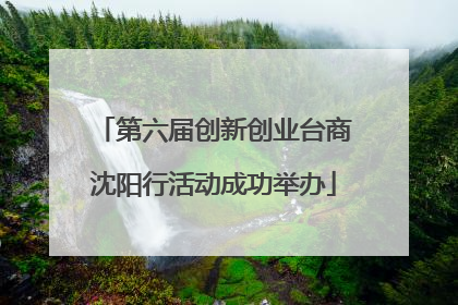 第六届创新创业台商沈阳行活动成功举办