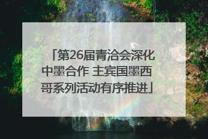 第26届青洽会深化中墨合作 主宾国墨西哥系列活动有序推进