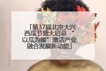 第37届北京大兴西瓜节盛大启幕 “以瓜为媒”激活产业融合发展新动能