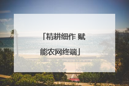 精耕细作 赋能农网终端