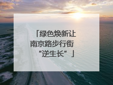 绿色焕新让南京路步行街“逆生长”