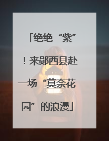绝绝“紫”！来郧西县赴一场“莫奈花园”的浪漫