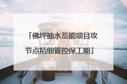 佛坪抽水蓄能项目攻节点精细管控保工期