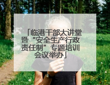 临港干部大讲堂暨“安全生产行政责任制”专题培训会议举办