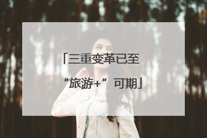 三重变革已至 “旅游+”可期