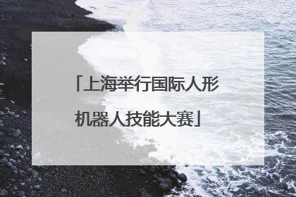 上海举行国际人形机器人技能大赛