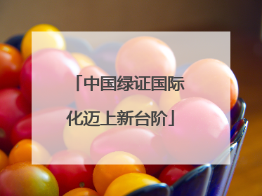 中国绿证国际化迈上新台阶