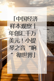 中国经济样本观察丨年创汇千万美元！小提琴之音“响”彻世界