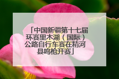 中国新疆第十七届环赛里木湖（国际）公路自行车赛在精河县鸣枪开赛
