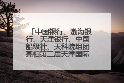 中国银行、渤海银行、天津银行、中国船级社、天科院组团亮相第三届天津国际航运展 输出航运服务“中国方案”