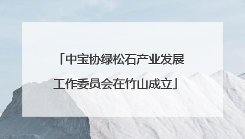 中宝协绿松石产业发展工作委员会在竹山成立