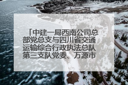 中建一局西南公司总部党总支与四川省交通运输综合行政执法总队第三支队党委、万源市草坝镇莲花院村党支部开展党建联建