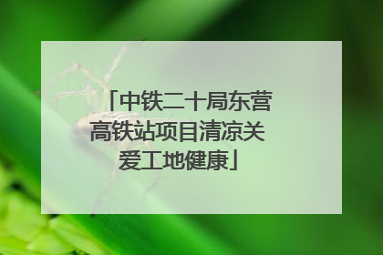 中铁二十局东营高铁站项目清凉关爱工地健康