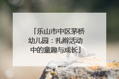 乐山市中区茅桥幼儿园：扎辫活动中的童趣与成长