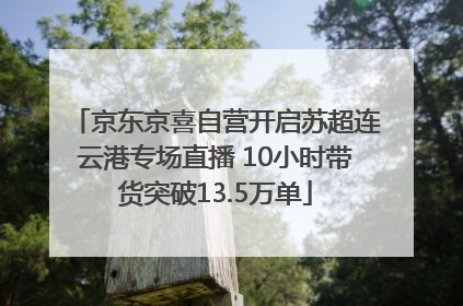 京东京喜自营开启苏超连云港专场直播 10小时带货突破13.5万单