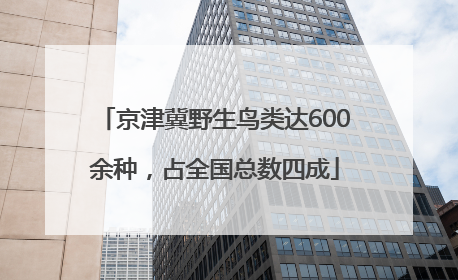 京津冀野生鸟类达600余种，占全国总数四成