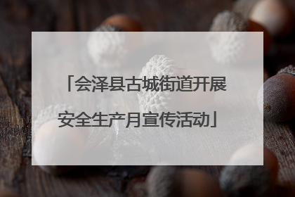 会泽县古城街道开展安全生产月宣传活动