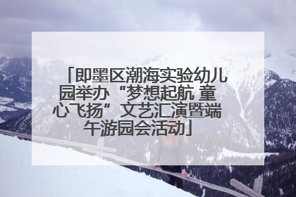 即墨区潮海实验幼儿园举办“梦想起航 童心飞扬”文艺汇演暨端午游园会活动