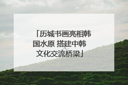 历城书画亮相韩国水原 搭建中韩文化交流桥梁