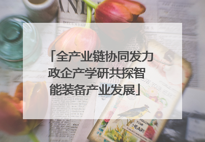 全产业链协同发力 政企产学研共探智能装备产业发展