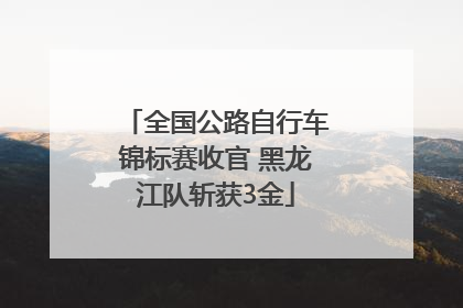 全国公路自行车锦标赛收官 黑龙江队斩获3金