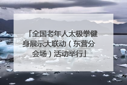 全国老年人太极拳健身展示大联动（东营分会场）活动举行