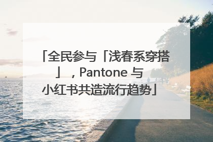 全民参与「浅春系穿搭」，Pantone 与小红书共造流行趋势