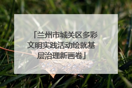 兰州市城关区多彩文明实践活动绘就基层治理新画卷