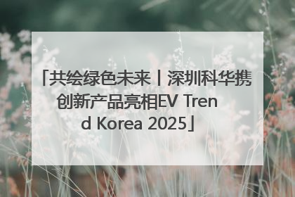 共绘绿色未来丨深圳科华携创新产品亮相EV Trend Korea 2025