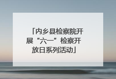 内乡县检察院开展“六一”检察开放日系列活动