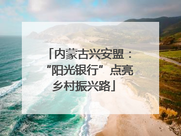 内蒙古兴安盟：“阳光银行”点亮乡村振兴路