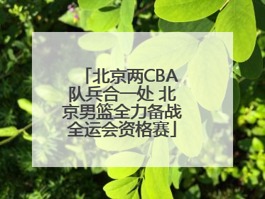 北京两CBA队兵合一处 北京男篮全力备战全运会资格赛