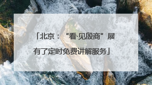 北京：“看·见殷商”展有了定时免费讲解服务