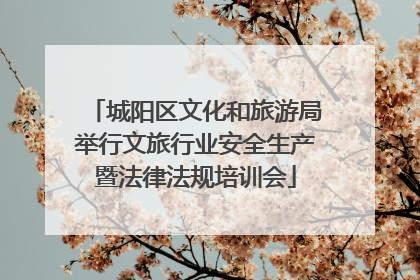 城阳区文化和旅游局举行文旅行业安全生产暨法律法规培训会