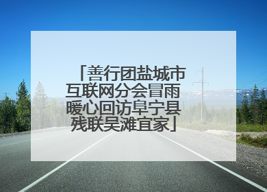 善行团盐城市互联网分会冒雨暖心回访阜宁县残联吴滩宜家