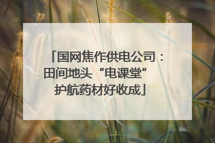 国网焦作供电公司：田间地头“电课堂” 护航药材好收成